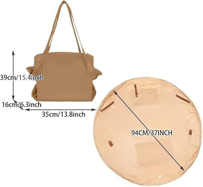 Travel Tote Bag – Foldable Shopping Carrier, Lightweight Portable Organizer, Reusable Folding Bag | Compact Storage Design