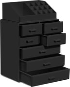 Sorbus Makeup Organizer, Brush Holder and Make Up Storage Drawers - Acrylic Makeup organizer for vanity, Bathroom - Cosmetic 