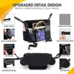 Blue Diamond Car Handbag Holder Between Seats Bling Rhinestone Car Storage Bag Large Capacity Purse Phone Tablet Automotive Consoles Organizer Safe Barrier of Backseat Pet Kids…