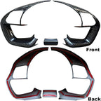 Ruihe Carbon Fiber Color Steering Wheel Cover Trim Fit for Hyundai Elantra, Santa Cruz, Tucson 2021-2025 Universal Design & Interior Accessory