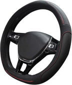 Car Steering Wheel Cover with Durable PU Leather, Universal 16 inch Fit for Car Truck SUV, Breathable Anti Slip Auto Steering Wheel Covers for Men and Women