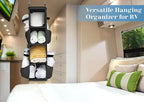 SLEEPING LAMB Short Hanging Shoe Organizer for Closet Storage with Mesh Side Pockets Holds 8 Pairs, Hanging Shoe Rack Hanger 