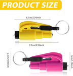 2-Pack Original Emergency Keychain Car Escape Tool – 2-in-1 Seatbelt Cutter & Window Breaker, Compact Auto Safety Hammer, Saf