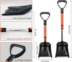 42'' Ice Scraper and Extendable Snow Brush Emergency Snow Shovel Snow Broom with Foam Grip 180° Pivoting Brush Head Snow Scraper for Cars, Trucks, SUVs, Vehicle