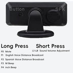 Backup Parktronic System Car Auto Vehicle Reverse with 8 Parking Sensors kit, LCD Display, Distance Detection (Meter/Foot Swi
