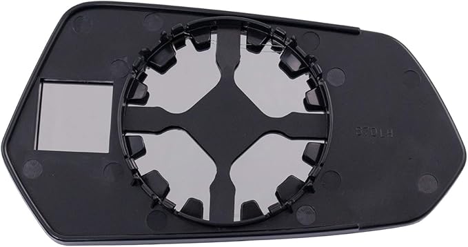TRQ Driver Side Mirror Glass with Backing Plate Snap On Clear Compatible with 2010-2015 Chevrolet Camaro GM1324190