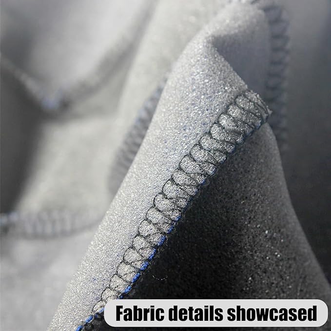 BELOMI Car Seat Covers Full Set, Breathable Premium Cloth Automotive Seat Cover, Universal Front and Rear Seat Covers, Easy t