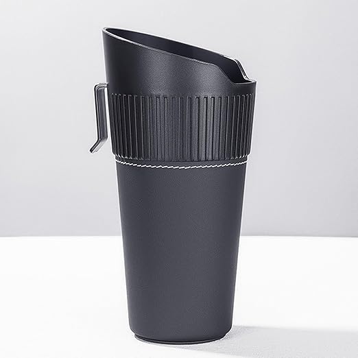 Leakproof Car Trash Can,Mini Car Trash Bin for SUV and Truck,Small Cars Garbage Can,Waterproof Automotive TrashCan for Vehicle,Home,Office,Multipurpose,Easy to Clean (Black Hook)