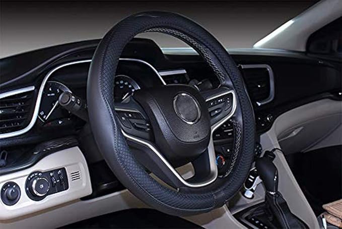 Mayco Bell Universal Standard Size Steering Wheel Cover Anti-Slip,Safety,Soft,Breathable,Durable,Full Surround,Comfortable Gr