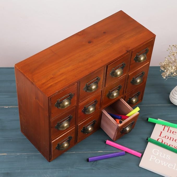 Apothecary Drawers Apothecary Cabinet with Drawers Card Catalog Cabinet Wooden Card Catalog Wooden Storage Box for Desktop Or