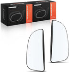 A-Premium 2Pcs Driver and Passenger Side Lower Non-Heated Mirror Glass with Backing Plate Compatible with 2009-2024 Dodge Ram 1500 2500 3500 - Towing Mirror Convex, Replace # 68067731AA, 68067730AA