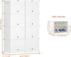 HOMIDEC Shoe Rack, 8 Tier Shoe Storage Cabinet 32 Pair Plastic Shoe Shelves Organizer for Closet Hallway Bedroom Entryway | 3
