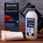 SAPHIR Vernis Rife - Patent Leather Cleaner - Shine, Clean and Protect against Cracking - Black - 100mL