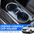 Autorder Cup Holder Inserts for Chevy/Chevrolet Equinox 2018 2019 2020 2021 2022 2023 2024 Accessories Center Console Water Cup Holder