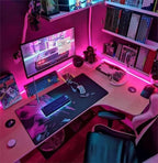 iNextStation 16.4FT/5M Pink LED Strip Lights, DC12V Silicone Neon Light Strip, IP65 Waterproof Led Rope Lights 0.98In Cuttable for DIY, LED Light Strip for Bedroom, Indoor, Outdoor(No Adapter)