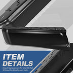 Auto Dynasty Rear Bumper End Caps Cover Compatible with 2015-2020 Ford F-150, Driver Left Side, Non Parking Sensor Holes, Primered/Painted Black