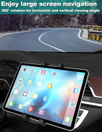 EXSHOW Car Tablet Mount CD Slot Holder for 4.7-12.9 iPad Phone, 360 Rotation Universal Truck CD Player Holder for iPad Pro 12.9" Air Mini, Kindle Fire HD, Samsung Tab S8 Ultra