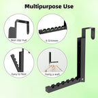 BAKON Over The Door Hanger Folding Clothes Drying Rack, Folding Hanging Coat Rack for Indoor Laundry Room Compact Small Space