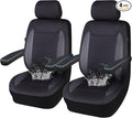 Flying Banner AquaShield Front car seat Covers Set Waterproof Water Resistant arm Rest Shoulder Seatbelt Compatible Truck Pro