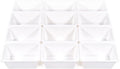 Humble Crew Toy Storage Bins for Kids, Set of 12, White, Small - Sturdy, Colorful Plastic Storage Bins for Classroom, Playroo