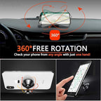 Coolpow【2 Packs 】Magnetic Phone Holder for car【Strong Magnet】phone holders for your car phone holder Mount for Car【4 Metal Plate】Universal Dash cell phone car mount for iphone Samsung car accessories