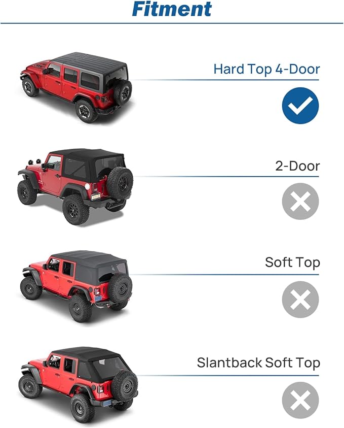 JOYTUTUS Rear Cargo Rack Basket with Gas Shock Compatible with 2007-2018 Wrangler JK (Only for 4 Doors Hard Top), 350 LBS Capacity Trunk Storage Rack, Pet Barrier Molle Panel, Black