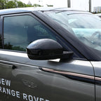 ABS Rearview Mirror Cover Side Mirror Protector Exterior Decoration for Land Rover Evoque 2016-2019,For Land Rover Discovery Sport 2015-2019,For Jaguar F-Pace X761 (Bright black)
