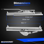 Universal Adjustable Seat Slider, Dual Locking Rails Brackets Kit Compatible with Bucket Seat