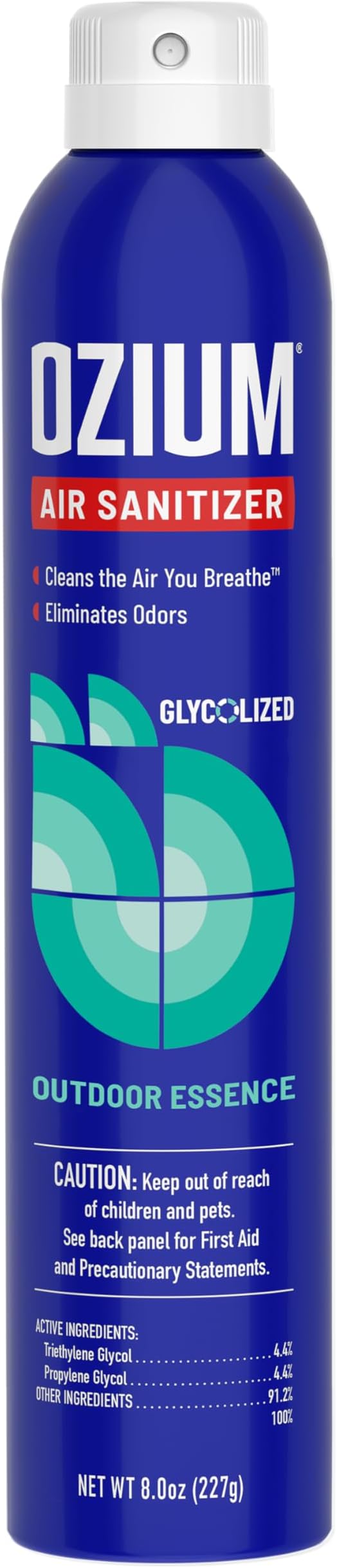 Ozium Air Sanitizer Spray - Room Odor Eliminator for Home, Car, and Office - Outdoor Essence - 8 oz Can - 1 Pack