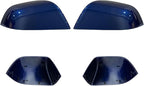 Compatible with Tesla Model 3 Side Mirror Cover Replacement 2017 2018 2019 2020 2021 2022 2023 2024, Left & Right Side Rearview Mirror Cover Cap for Model 3 Accessories(Blue) 2pcs