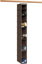 Simple Houseware 10 Shelves Hanging Shoes Organizer Holder for Closet, Brown