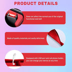 2PCS Car Seat Gap Filler, Vehicle Seat Organizer for Avoiding Dropped Items, Fill The Gap Between Seat and Console, No Drop Seats Guard for Coins Wallets Keys, Universal Car Accessories (Red)
