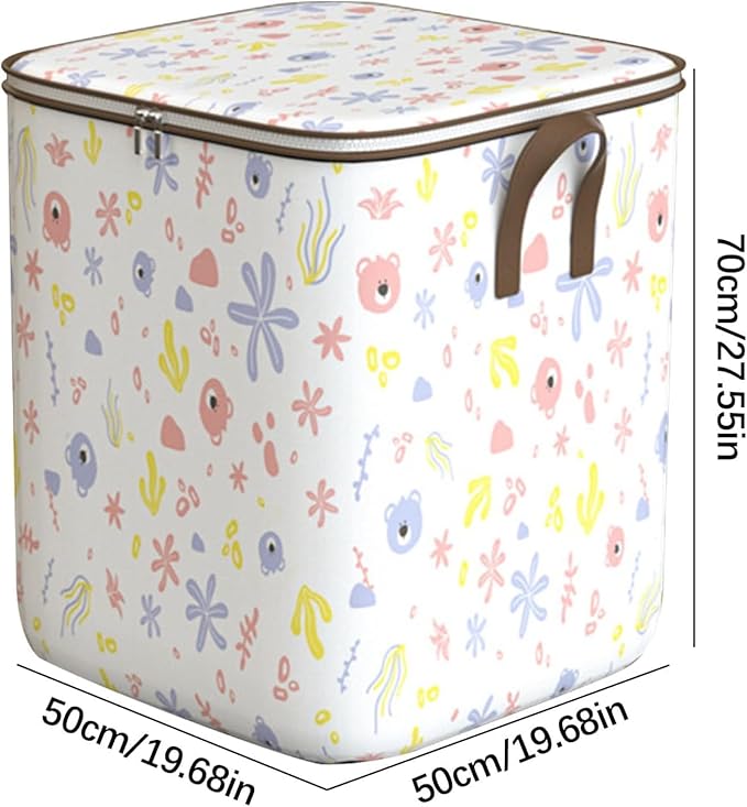 Clothes Storage Bag, Non-Woven Clothes Quilt Foldable Storage Bag, Multipurpose Large Capacity Lightweight Portable Wardrobe 