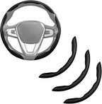 Carbon Fiber Steering Wheel Cover 3pcs Anti-Slip Car