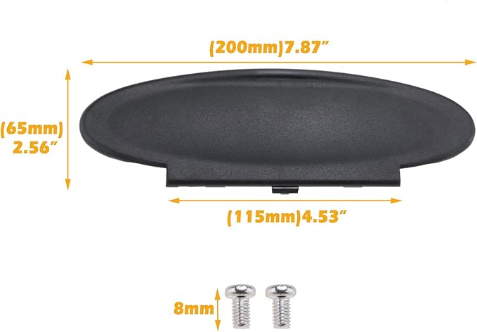 Replacement Sun Visor Vanity Mirror Covers Driver or Passenger Side Visor Mirror Lid for Porsche 996/997-911 986/987 for Boxster for Cayman 1996-2010 2Pcs Black