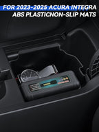 for Acura Integra Center Console Organizer 2023 2024 2025 Acura Integra Accessories Armrest Tray Middle Storage Box Insert Container Durable ABS Plastic
