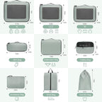 Mesh Packing Cubes for Travel, Durable Luggage Organizer with Sturdy Material and Double Zippers, Comprehensive Set for Trave