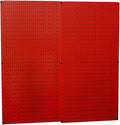Wall Control 30-P-3232R Red Metal Pegboard Pack