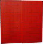 Wall Control 30-P-3232R Red Metal Pegboard Pack