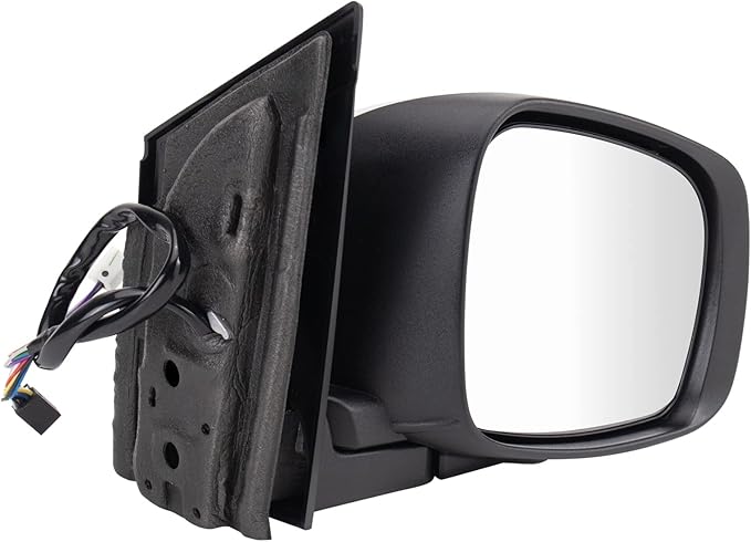 TRQ Passenger Side Mirror Assembly Power Heated Memory Power Folding Chrome Turn Signal Blind Spot Compatible with 2013-2016 Dodge Grand Caravan 2013-2016 Chrysler Town and Country