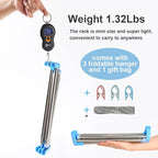 Portable Garment Rack, Folding Clothes Rack, Collapsible Clothing Rack for Dance, Travel, Camping, Laundry, Indoor, Outdoor, 