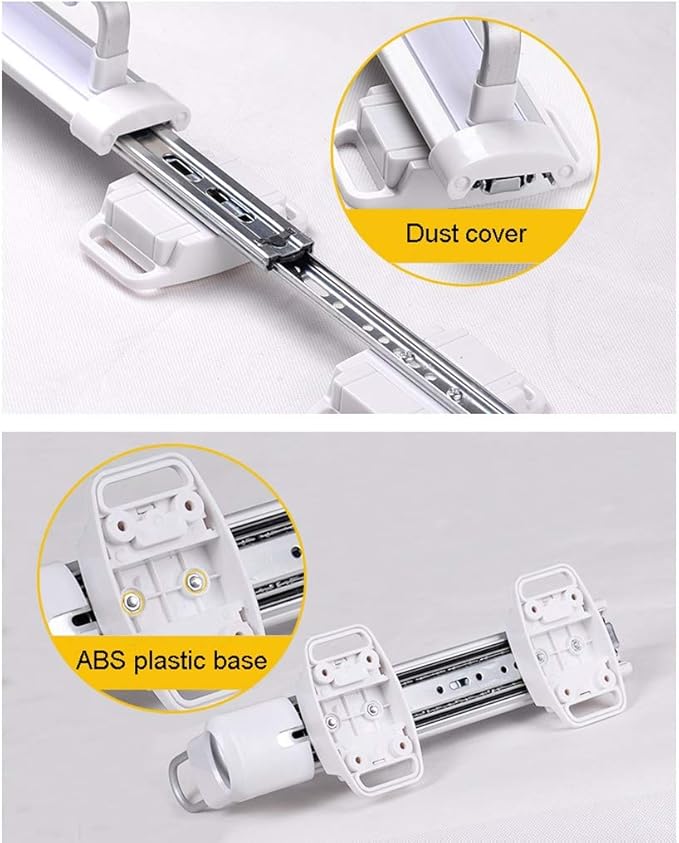 Heavy Duty Hanger Clothes Rail,Extendable Hanger with Ball Sliding Rail,Length 25cm,30cm,36.5cm,46.5cm,Closet Organizer Rack 