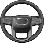 MEWANT Steering Wheel Cover for GMC Sierra Steering Wheel Cover for GMC Sierra 1500 / Sierra 1500 Limited/Sierra 2500 / Sierra 3500/ Yukon (XL) Hive Microfiber Leather
