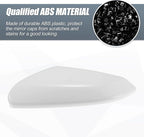 X AUTOHAUX Car Rear View Left Driver Side Mirror Cover Cap Replacement White for Honda CIVIC 2016-2021 Mirror Guard Covers Exterior Decoration Trims