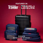 LeanTravel Premium Compression Packing Cubes for Travel - Suitcase Organizer Bags with Double Zipper & Breathable Mesh Panel 