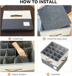 Shoe Organzier for Cloest - 2pack Adjustable Shoe Storage Box Fits 8-16 pairs,shoe Bin with Pop-Up dividers,Space Saver shoes