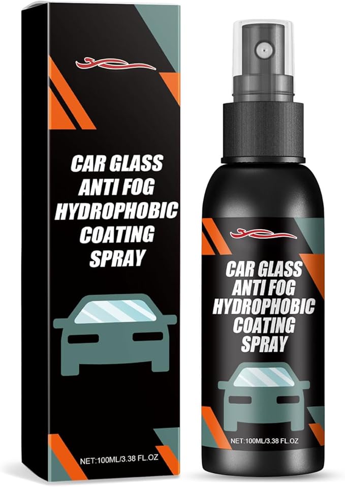 Water Repellent Car Windshield,Hydrophobic Spray,Automotive Window Glass Cleaner Ceramic Vidrio Coating Reatment -Anti Fog & 