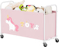 GRANNY SAYS Toy Box for Boys Girls, Extra Large Toy Chest Storage with Wheels, Metal Kids Toy Storage Organizer for Living Ro