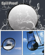 Convex Mirror, Blind Spot Mirror, Anti-Shake Side Rearview, Easy-Install Round Mirrors with Arm Assembly For Lorry Truck Trailer Bus And All Large Vehicles, 1PCS
