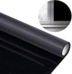 WPCTEV Static Cling Total Blackout Privacy Window Film Cover 100% Light Blocking No Glue Black Window Tint for Home Room Darkening Easy Removal 35.4 Inch x 13.1 Feet